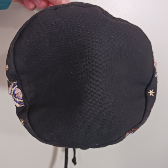 Steve Madden Embroidered Floral Celestial Boho Bucket Crossbody Bag - Picture 5 of 12